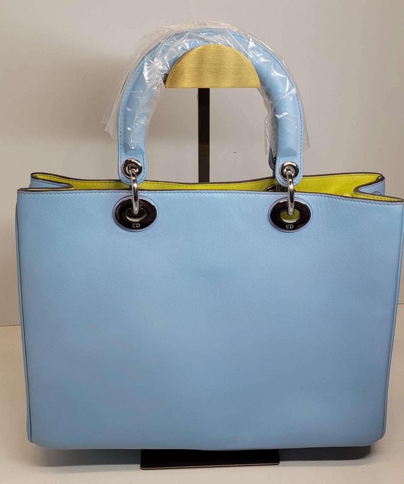 Christian Dior Diorissimo BiColor Leather Handbag w/ 2nd Piece