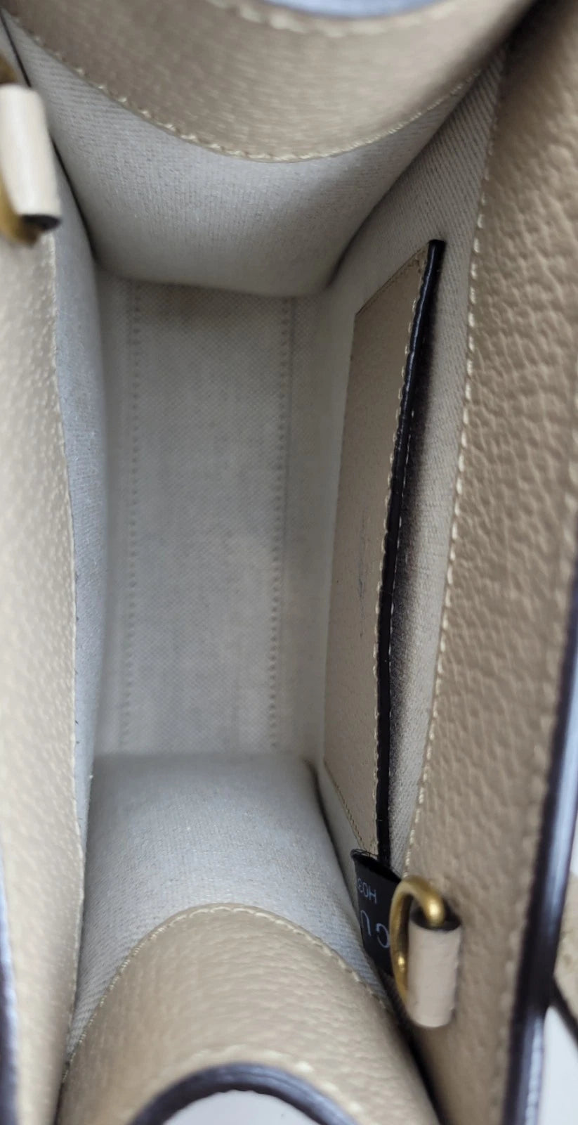 Gucci Interlocking G Beige Coated Canvas Mini 2 Way Tote Bag