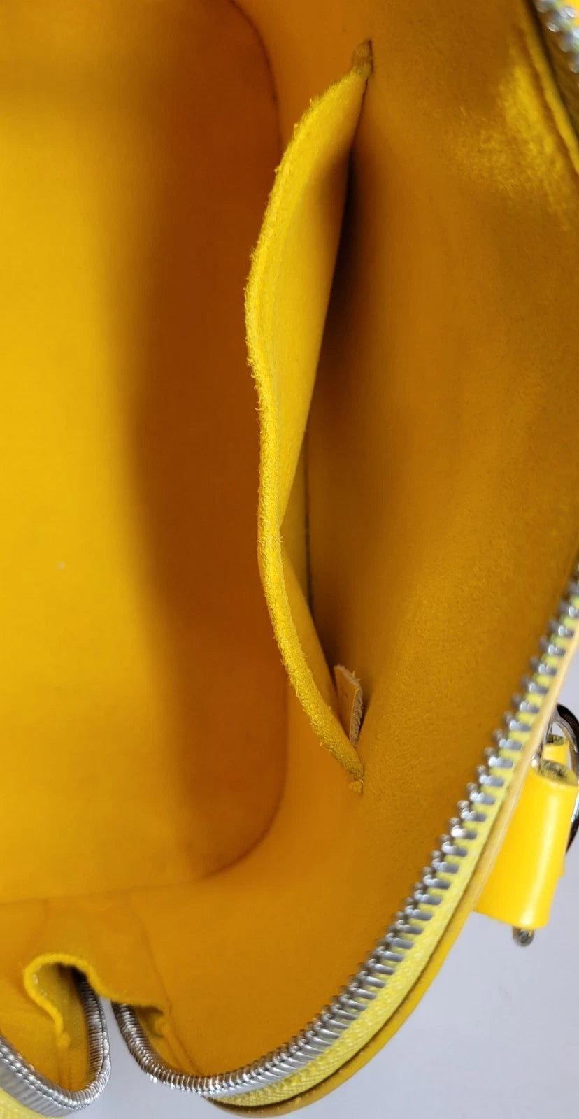 Louis Vuitton Yellow Epi Leather Alma BB w/ Strap & Lock And Key