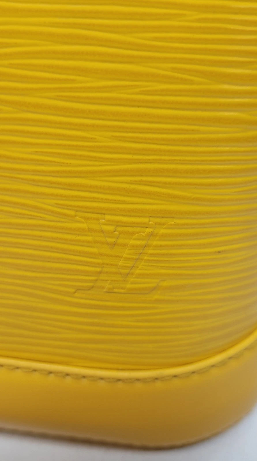 Louis Vuitton Yellow Epi Leather Alma BB w/ Strap & Lock And Key