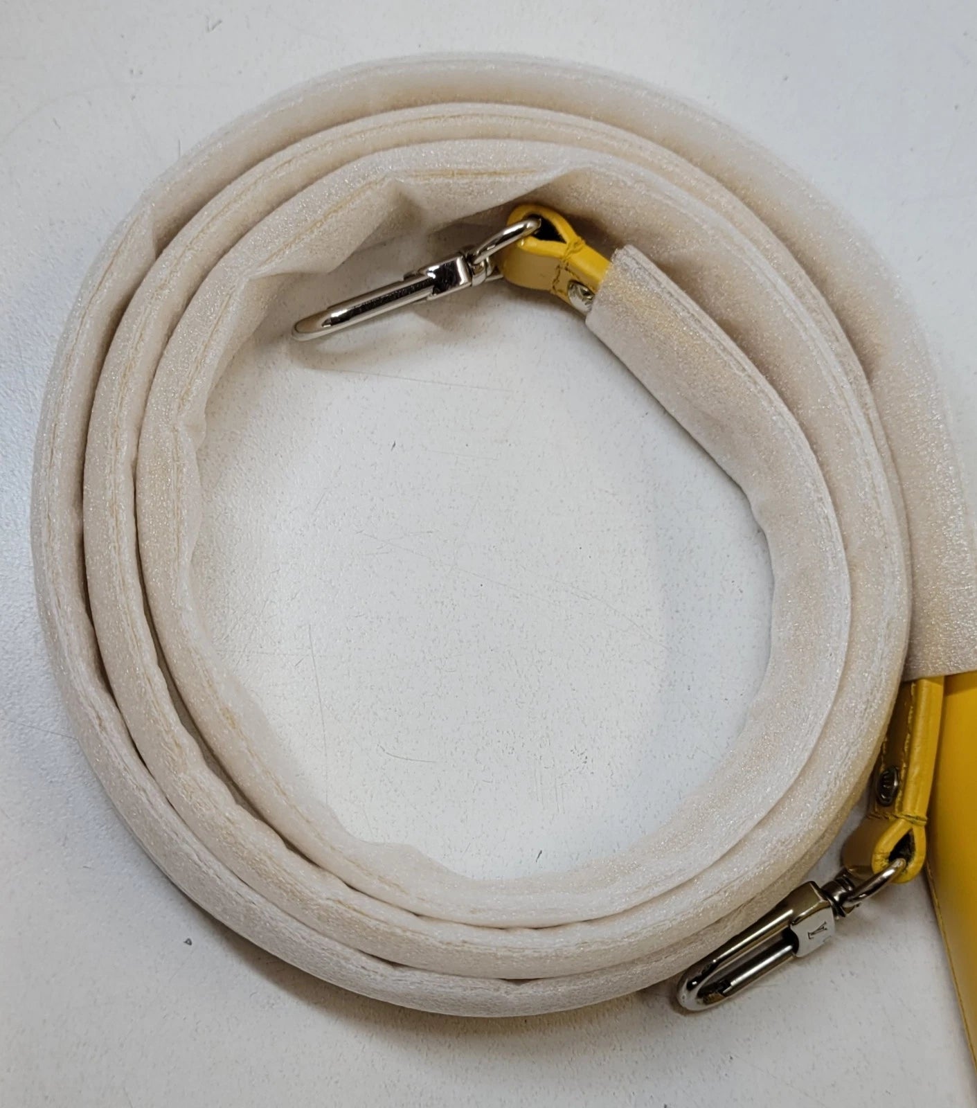 Louis Vuitton Yellow Epi Leather Alma BB w/ Strap & Lock And Key