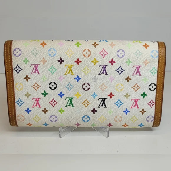 Louis Vuitton Murakami Multicolor Monogram Leather Porte Tresor Long Wallet
