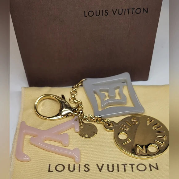 Louis Vuitton Tahitienne Gold And Pink Bag Charm