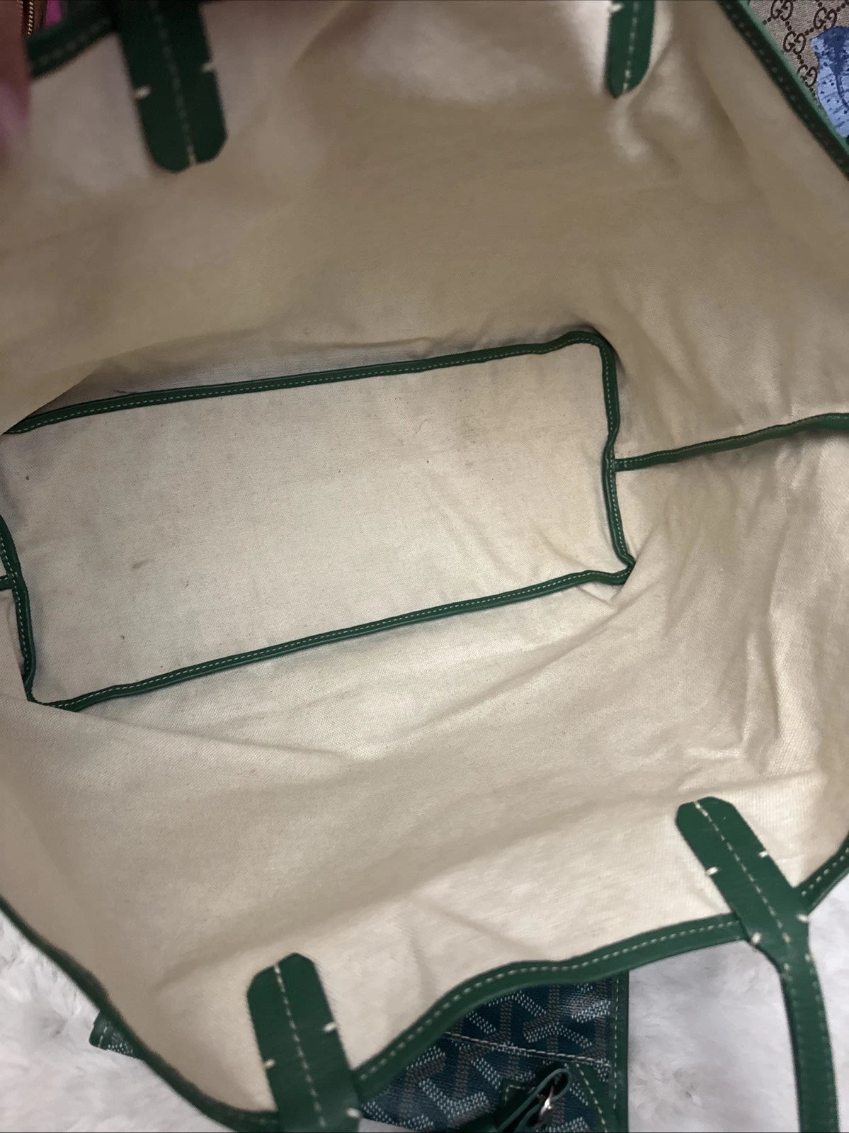 Goyard Saint Louis Tote Coated Canvas MM With Wristlet