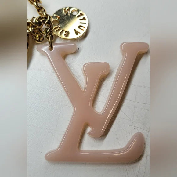 Louis Vuitton Tahitienne Gold And Pink Bag Charm