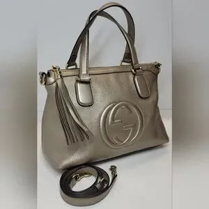 Gucci Pueter Leather Soho Handbag