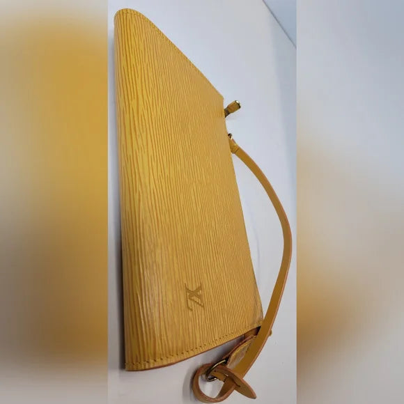 Louis Vuitton Yellow Leather Epi Pochette