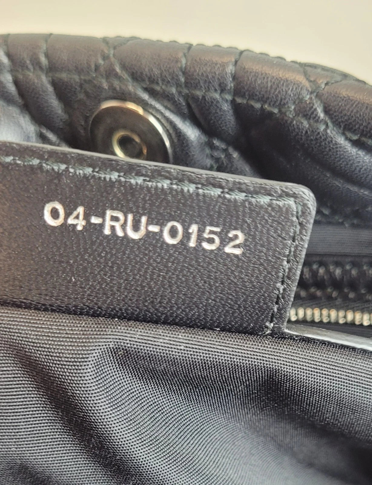 Christian Dior Black Lambskin Cannage Tote Bag