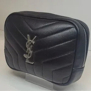 Yves Saint Laurent YSL Loulou Matelassé lambskin Leather pouch clutch