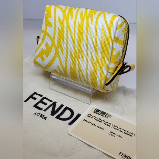 Fendi Small Vertigo FF Print Pouch / Crossbody