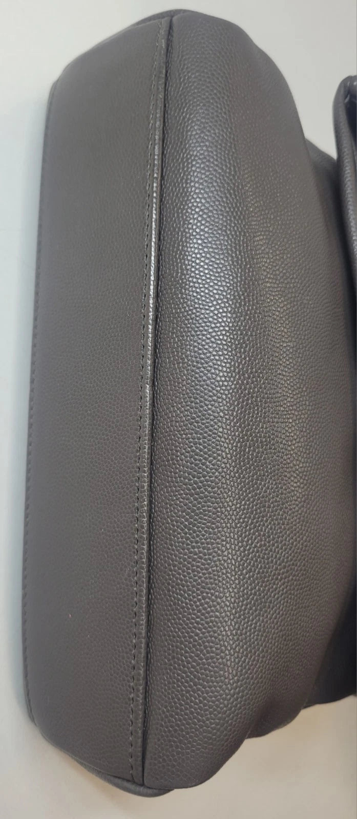 YSL West Hollywood Gray Leather Shoulder Bag