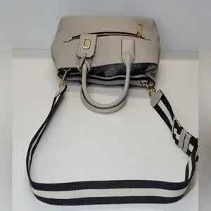 Like new Marc Jacobs Light Grey Gotham Tote with Cotton Strap