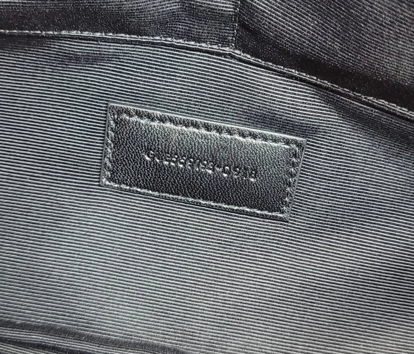 YSL Large Black Leather Clutch