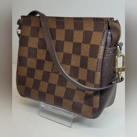 Louis Vuitton Brown Damier Ebene Trousse Cosmetic Pouch