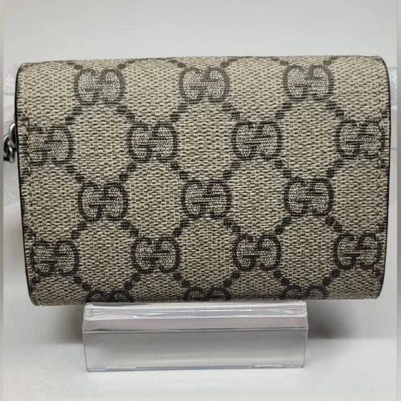 Brand new Gucci GG mini Supreme Dionysus Coin Purse on a chain/wallet