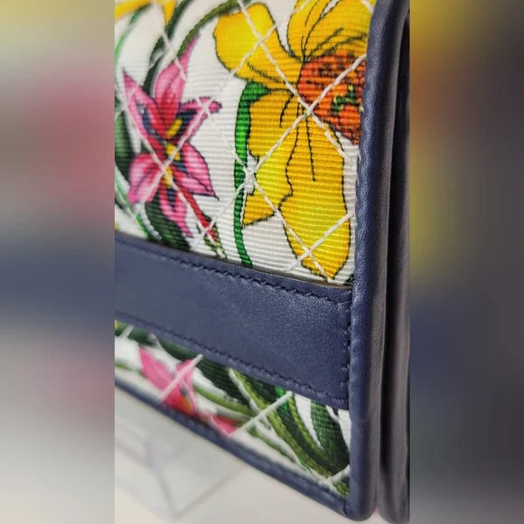 New🔥 Gucci Zuma Continental Quilted Flora Wallet