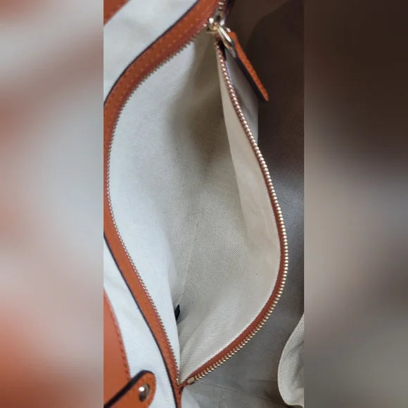 Gucci Blue Denim Leather Handbag