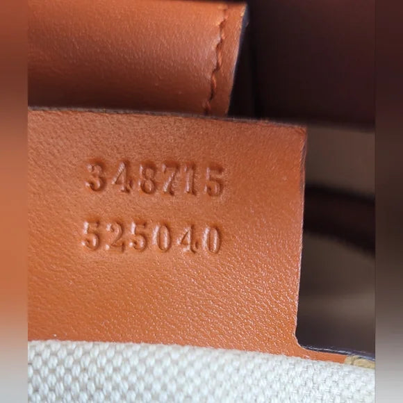 Gucci Blue Denim Leather Handbag